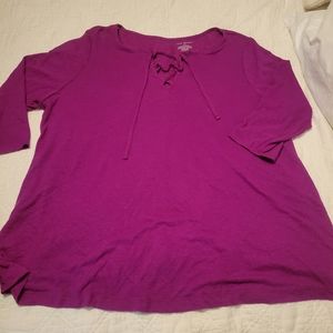 Lane Bryant 3/4 sleeve swing top